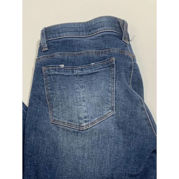 Democracy Womens Denim Jeans Low Rise Distressed Blue Size 6 - Picture 2 of 13